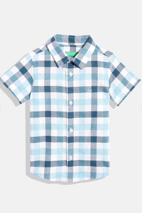 Boys Checked Pure Cotton Shirt