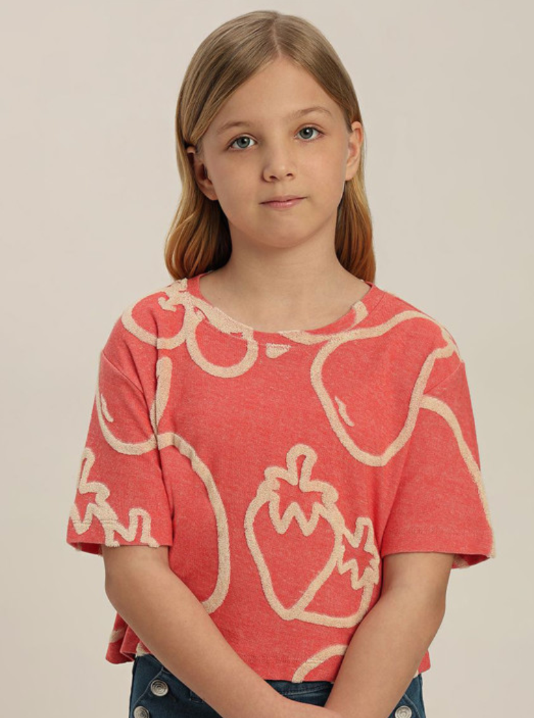 Girls Cotton Printed T-shirt