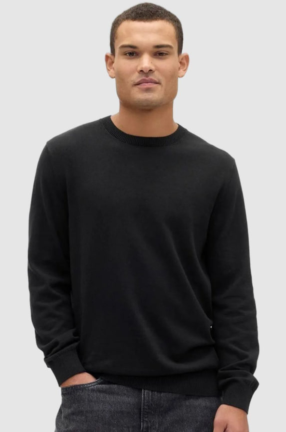 Men Crew Neck Long Sleeves Sweater