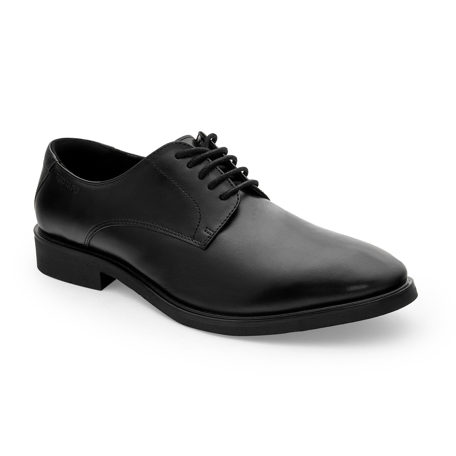 Men's Leather Black Derby Shoes for Refined Daily Formal Style