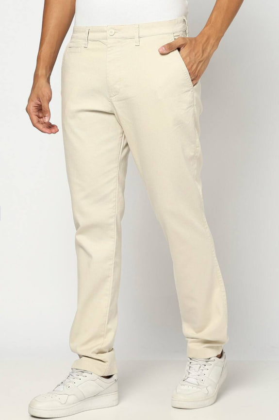 Mid-Rise Slim-Fit Chinos