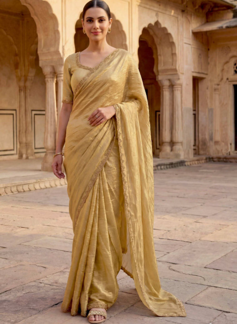 Zari Silk Blend Saree